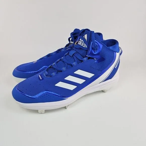 Adidas‎ Icon 7 Mid Metal Baseball Cleats S23889 Men's Size 11.5 Blue/White