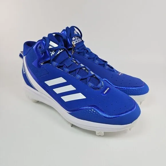 Adidas‎ Icon 7 Mid Metal Baseball Cleats S23889 Men's Size 11.5 Blue/White