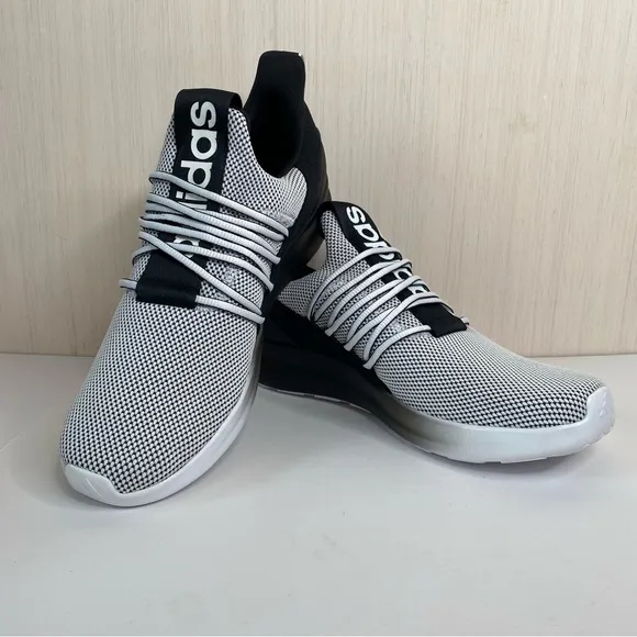 Adidas Lite Racer Adapt 7.0 Shoes Mens Size 12 White Black Running Sneakers NIB