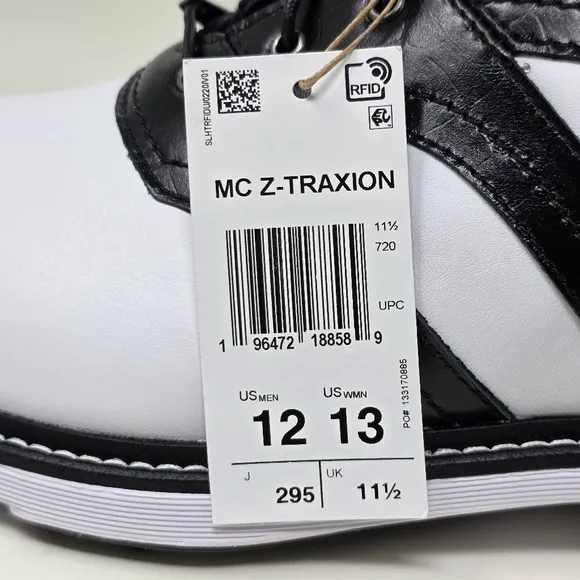 Adidas MC Z-Traxion IF2714 FTWR White Black Spikeless Golf Shoes Men Size 12 New