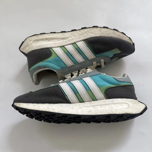 Adidas Mens Retropy E5 GX9820 Gray Running Shoes Sneakers Mens 8.5 Womens 9.5