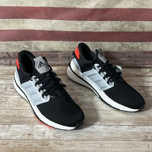 adidas Men's X_PLRBoost Sneaker, Black/Black/Bright Red