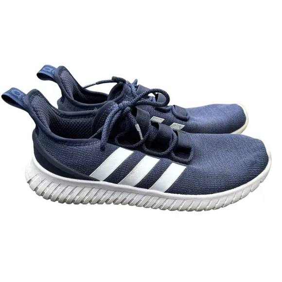 Adidas Navy Blue Sneakers with White Stripes Men’s Size 10 Kaptir 2.0 Cloudfoam
