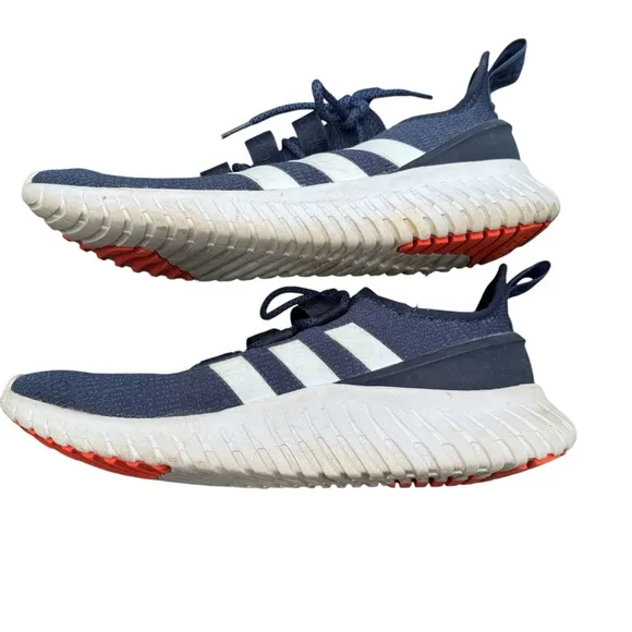 Adidas Navy Blue Sneakers with White Stripes Men’s Size 10 Kaptir 2.0 Cloudfoam