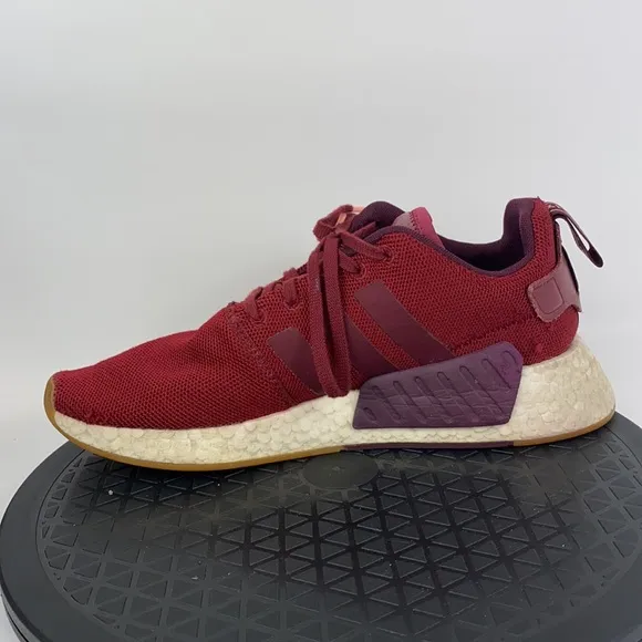 Adidas NMD R2 Boost Burgundy/White Athletic Running Shoes CQ2404 Men's Size 8
