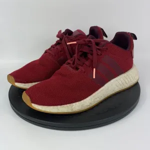 Adidas NMD R2 Boost Burgundy/White Athletic Running Shoes CQ2404 Men's Size 8