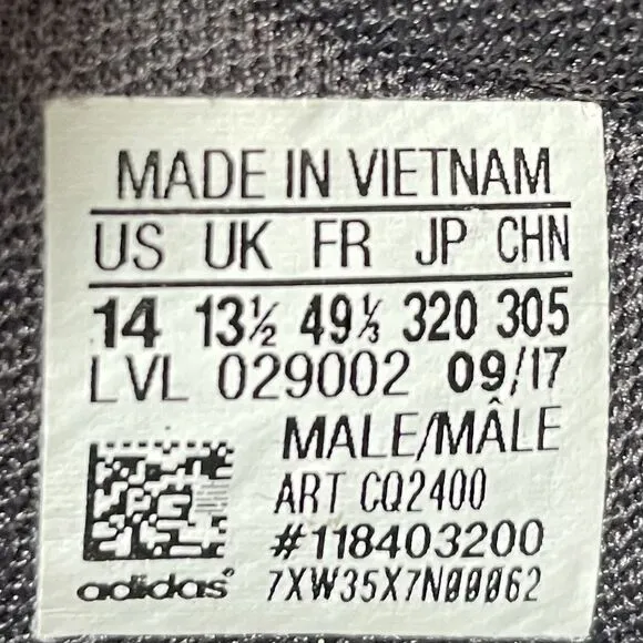 Adidas NMD_R2 CQ2400 Athletic Running Shoes Sneakers Black Gum Men's Size 14