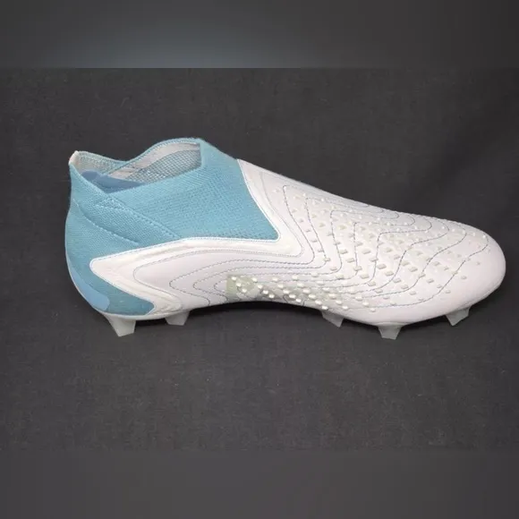 adidas Predator Accuracy  FG White Grey Blue Size 9 US Mens NEW FZ6276‎