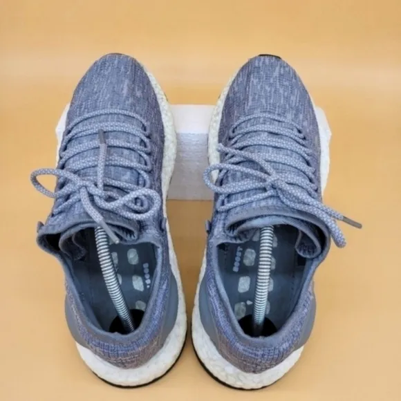 Adidas PureBoost 'Triple Grey' Men's Running Shoes Size 10