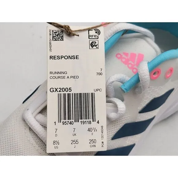 Adidas Response Fashion White Running Shoes GX2005 Size 8.5