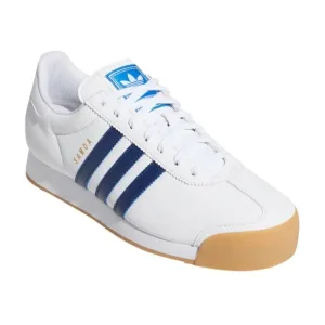 adidas Samoa Sneakers Shoes Man's 9 White 3 Blue Stripes