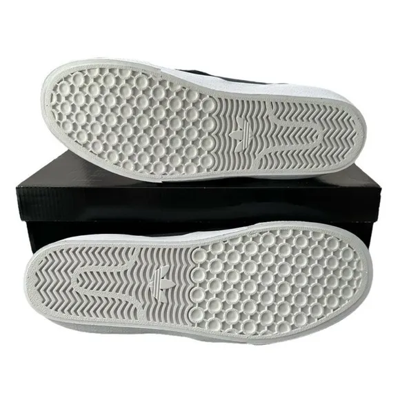 Adidas Schmoofoil Skateboarding Shoes Black Slip-On Sneakers Men's Size 11.5