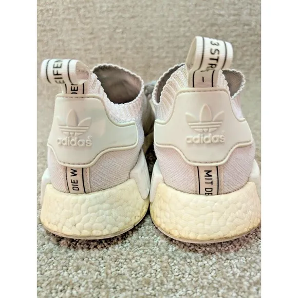 Adidas Shoes Mens Size 11 NMD R1 PK Japan Triple White Running Sneakers BZ0221