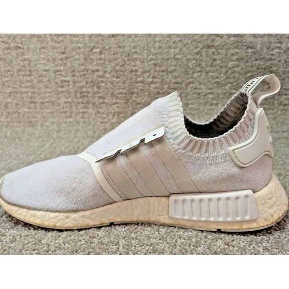 Adidas Shoes Mens Size 11 NMD R1 PK Japan Triple White Running Sneakers BZ0221