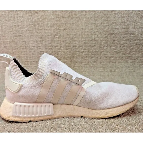 Adidas Shoes Mens Size 11 NMD R1 PK Japan Triple White Running Sneakers BZ0221