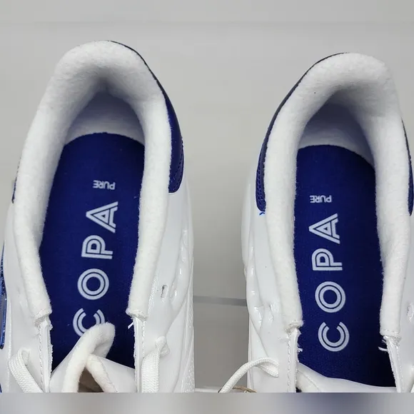 Adidas Soccer Cleats Men’s Size 12 Copa Pure 2 League FG IG6408 White Blue NEW