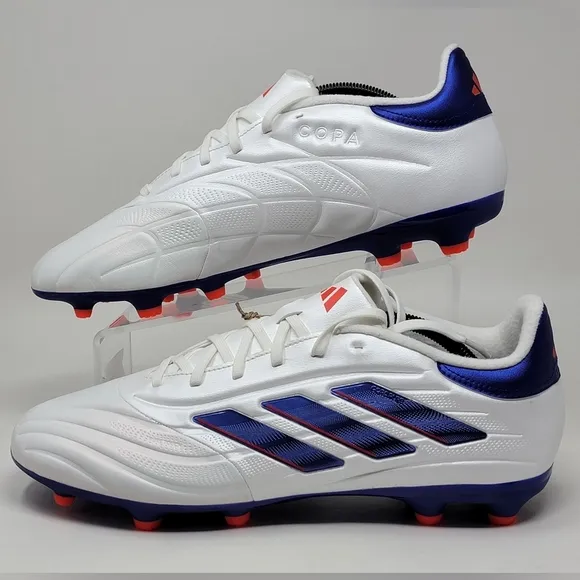 Adidas Soccer Cleats Men’s Size 12 Copa Pure 2 League FG IG6408 White Blue NEW