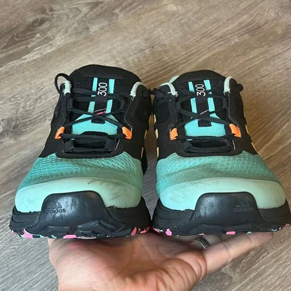 Adidas TERREX Two Flow Trail Running Shoes Turquoise Black Mens 10.5 UK 10 EU 45