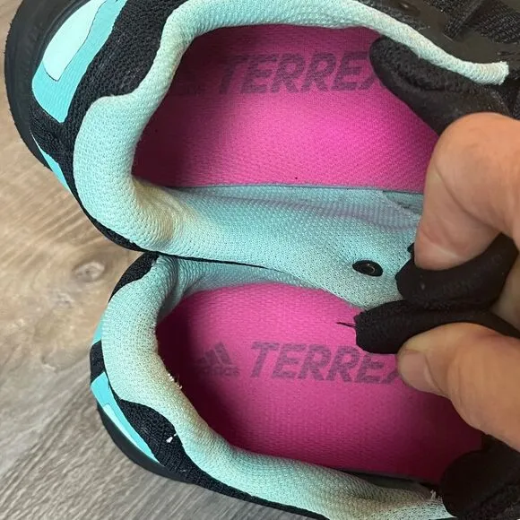 Adidas TERREX Two Flow Trail Running Shoes Turquoise Black Mens 10.5 UK 10 EU 45