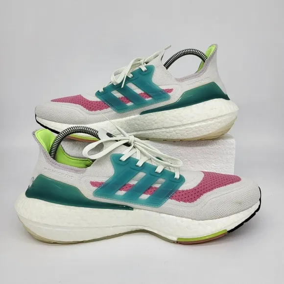 adidas Ultra Boost 21 White Tint Rose Women's Running Shoes Size 11