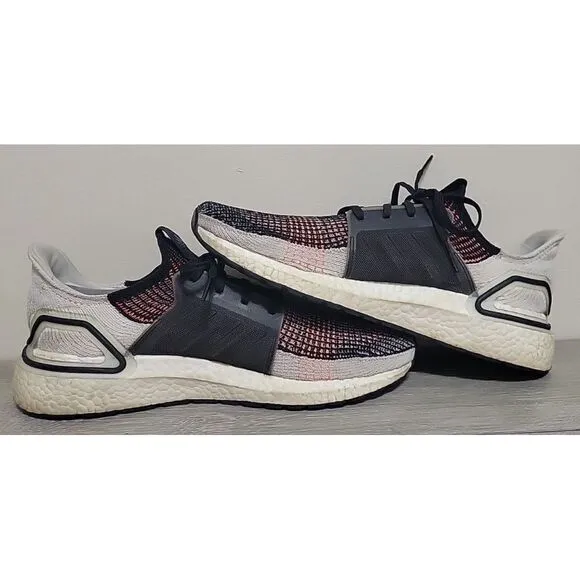 Adidas Ultraboost 2019 Running Shoes Black‎ White Orange G27519 Mens Size 10.5