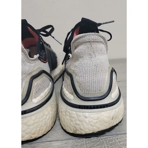 Adidas Ultraboost 2019 Running Shoes Black‎ White Orange G27519 Mens Size 10.5