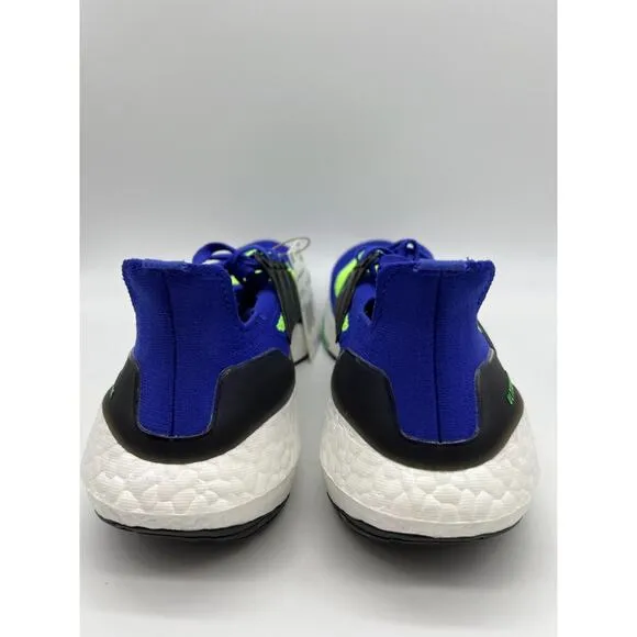 adidas UltraBoost 21 Men's Running Shoes Blue/Green Size 8.5 NWT