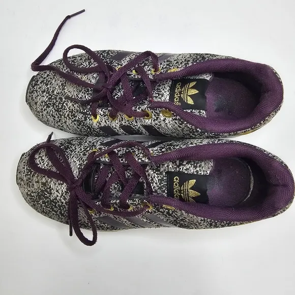 Adidas ZX Flux J Torsion Running Sneakers AQ8439 Merlot Shoes Youth Size US 4.5