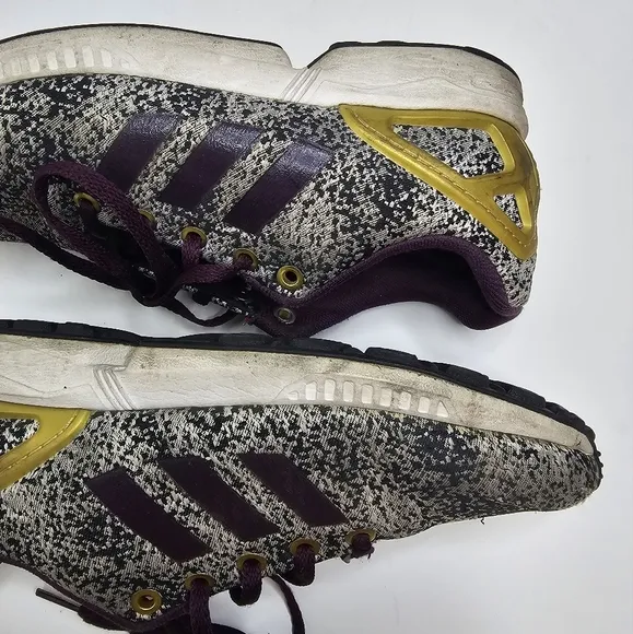 Adidas ZX Flux J Torsion Running Sneakers AQ8439 Merlot Shoes Youth Size US 4.5