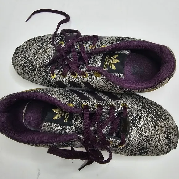 Adidas ZX Flux J Torsion Running Sneakers AQ8439 Merlot Shoes Youth Size US 4.5