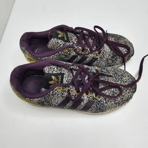 Adidas ZX Flux J Torsion Running Sneakers AQ8439 Merlot Shoes Youth Size US 4.5
