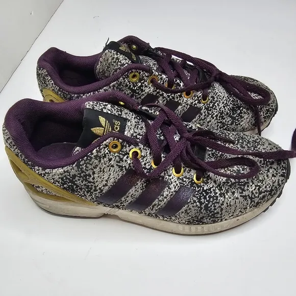 Adidas ZX Flux J Torsion Running Sneakers AQ8439 Merlot Shoes Youth Size US 4.5