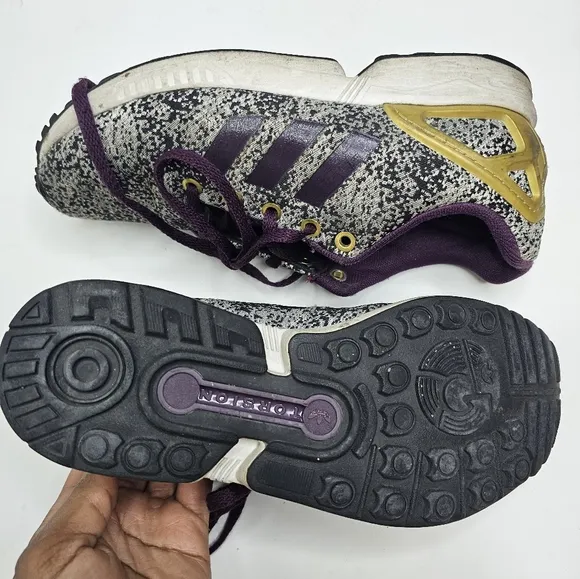 Adidas ZX Flux J Torsion Running Sneakers AQ8439 Merlot Shoes Youth Size US 4.5