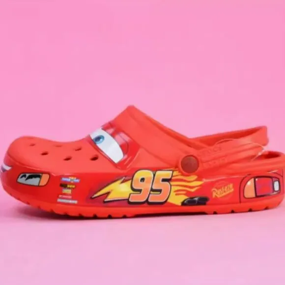 Adult Lightning McQueen Clogs - Red