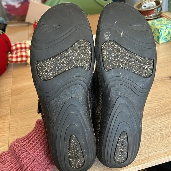 Aetrex Libby Wool Dark Grey Slip On Comfort Clogs - EU 40/US 9-9.5