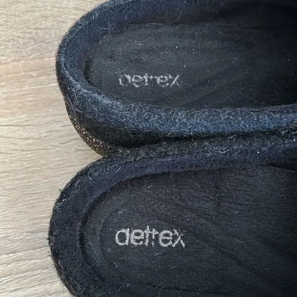 Aetrex Libby Wool Dark Grey Slip On Comfort Clogs - EU 40/US 9-9.5