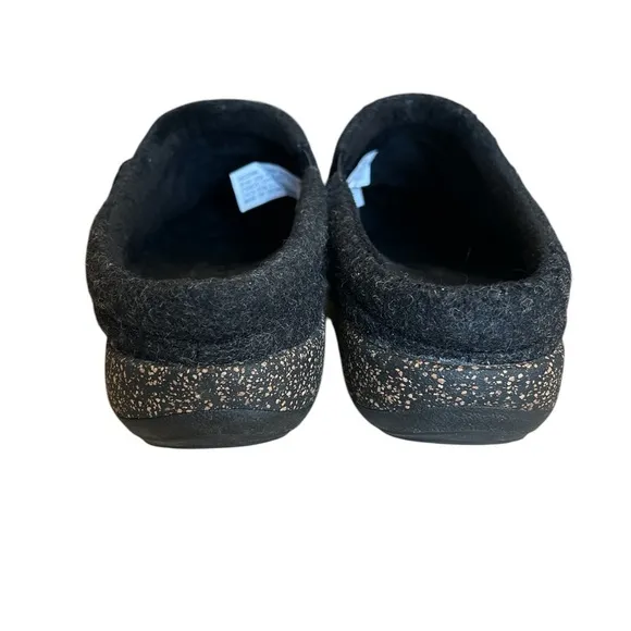 Aetrex Libby Wool Dark Grey Slip On Comfort Clogs - EU 40/US 9-9.5