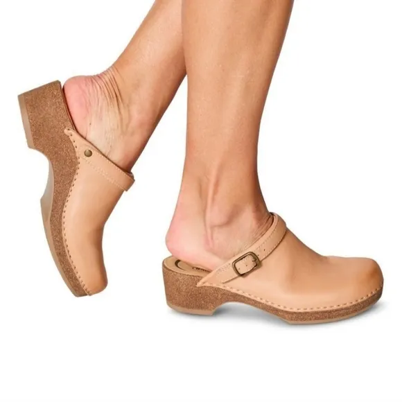 Aetrex Womens Becky Cork Clog Size 10