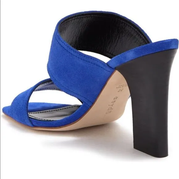 Aeyde Serena double band heeled suede sandal size EU 42 or US 12, new in box