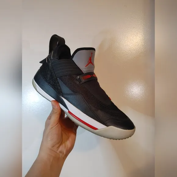 Air Jordan 33 XXXIII Black and Red Men's Shoes Fast Fit