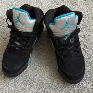 Air Jordan 5 Retro GS Athletic Shoes ‘Aqua’ 440888 047 Size 5.5Y  Kids No Box