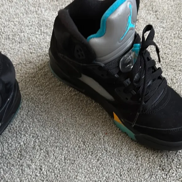 Air Jordan 5 Retro GS Athletic Shoes ‘Aqua’ 440888 047 Size 5.5Y  Kids No Box