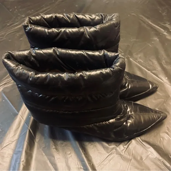 Alchimia di Ballin Daphne 55 Satin Puffer Boot - Women Size 36 - Black