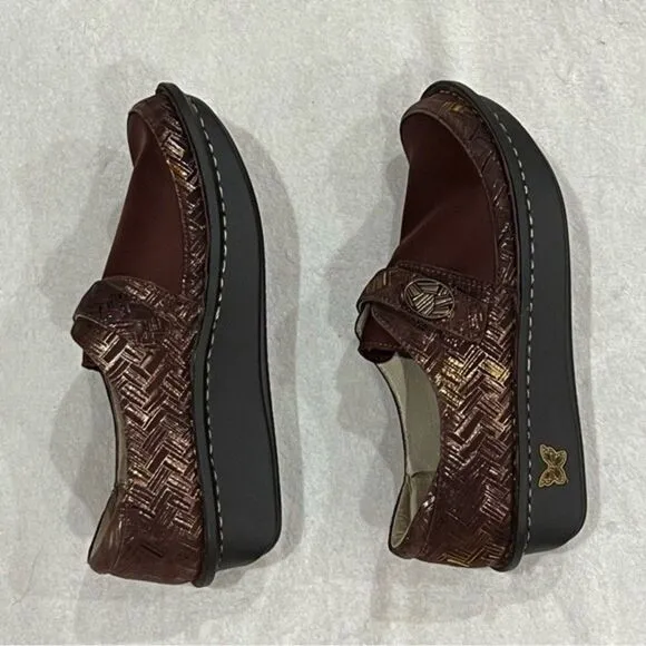 Alegria Dena Dream Fit Brown Clogs EU 38