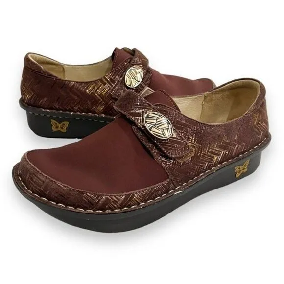 Alegria Dena Dream Fit Brown Clogs EU 38
