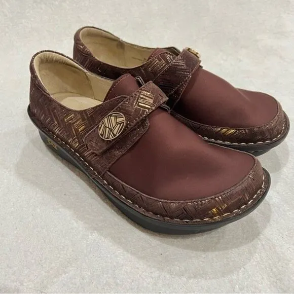 Alegria Dena Dream Fit Brown Clogs EU 38