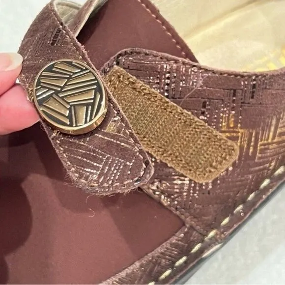 Alegria Dena Dream Fit Brown Clogs EU 38