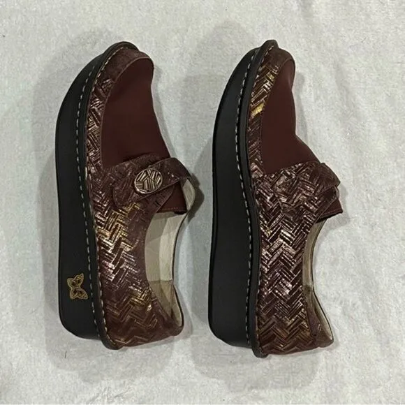 Alegria Dena Dream Fit Brown Clogs EU 38