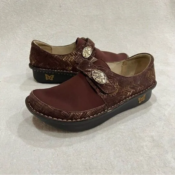 Alegria Dena Dream Fit Brown Clogs EU 38