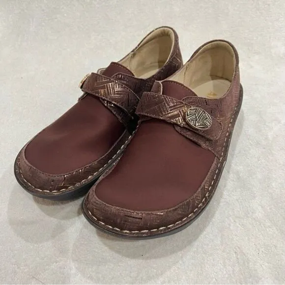 Alegria Dena Dream Fit Brown Clogs EU 38